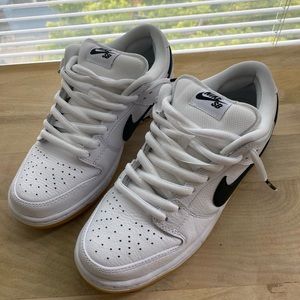 Nike Dunk SB white gum.